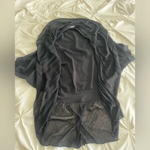 Morgan de Toi Black Sheer Top